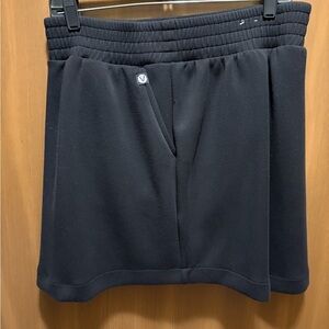 Lane Bryant Black Skort with Ribbed Waistband